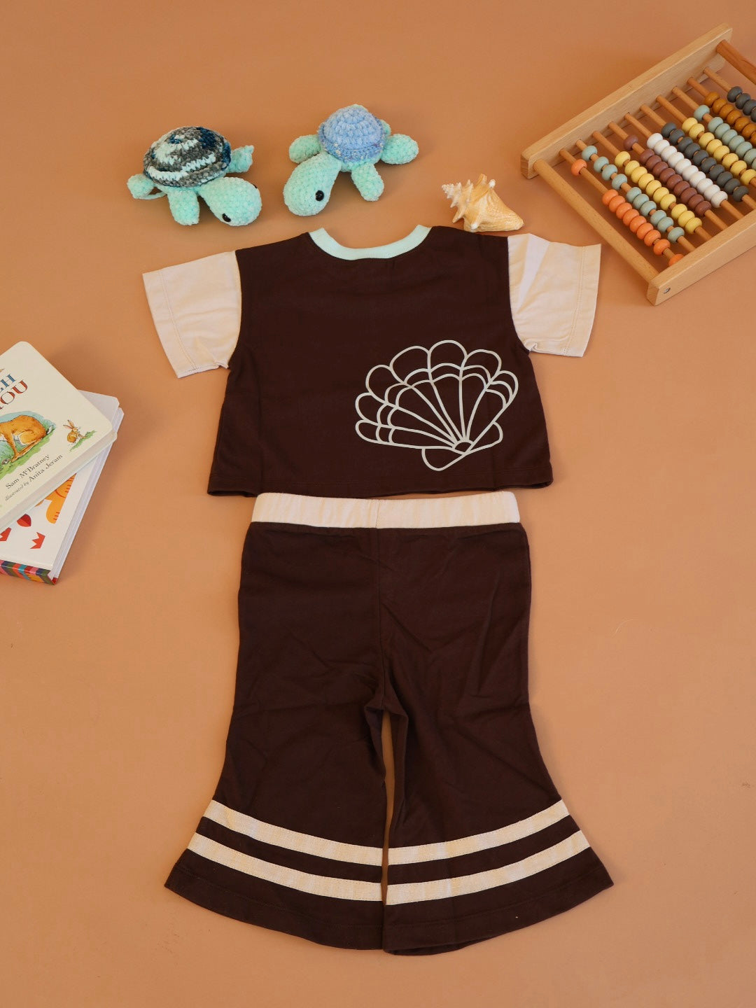 Bambino Flare Pants | Coco + Natural Cotton