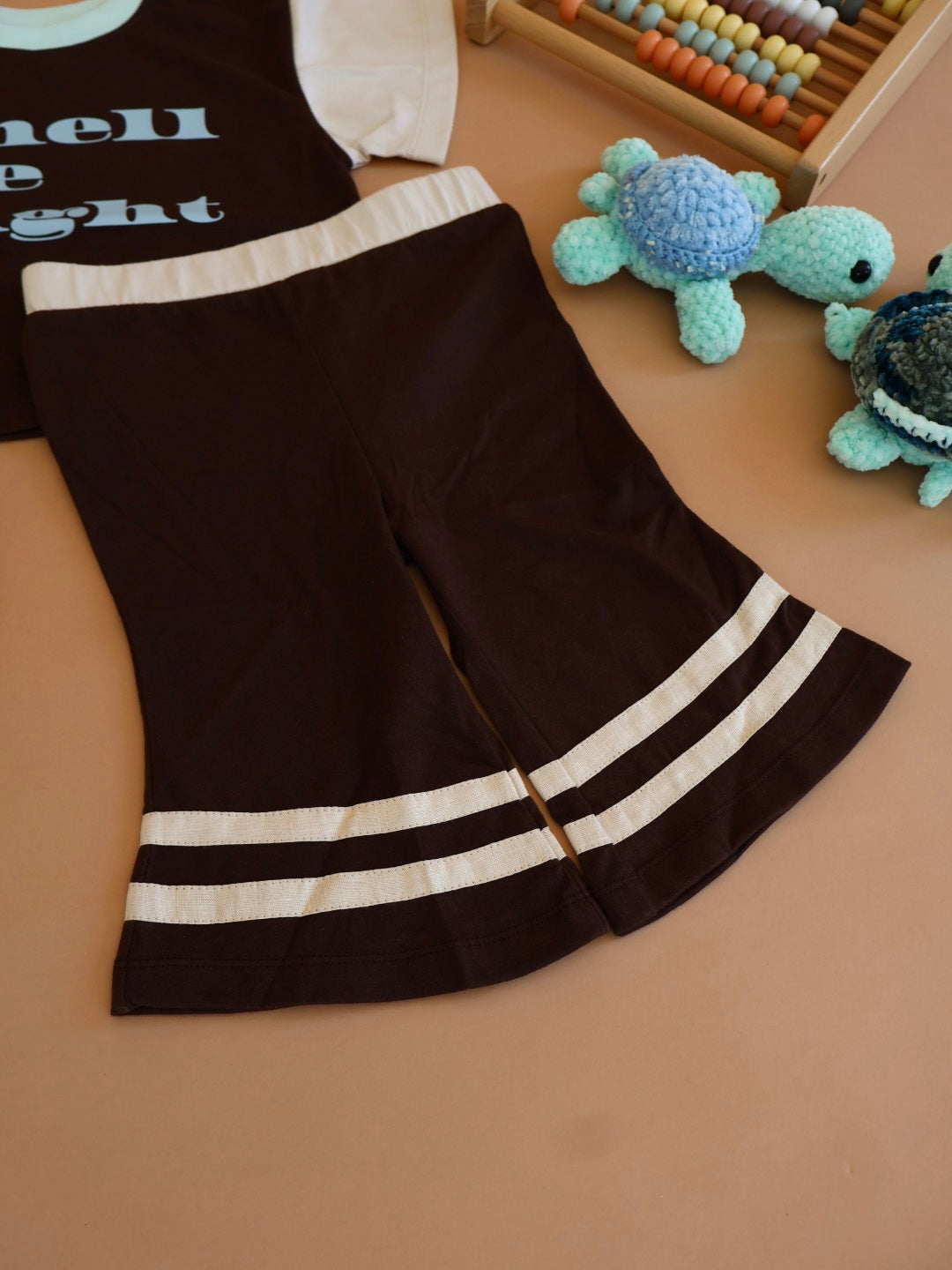 Bambino Flare Pants | Coco + Natural Cotton
