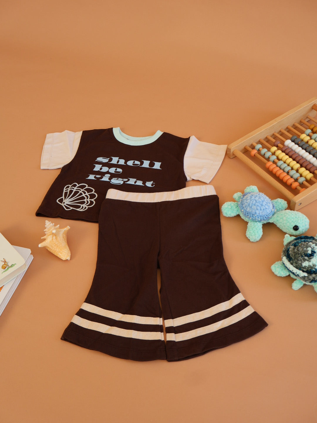 Bambino Flare Pants | Coco + Natural Cotton
