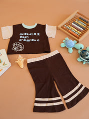 Bambino Flare Pants | Coco + Natural Cotton