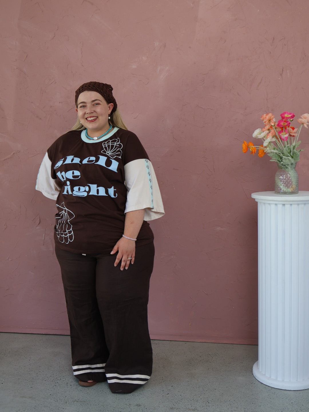 Freya Wide Leg Pants | Coco + Natural Linen