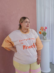 Morning Mantra Oversized Tee | Peachy