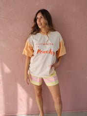 Morning Mantra Oversized Tee | Peachy