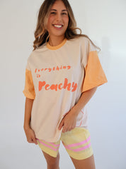 Morning Mantra Oversized Tee | Peachy