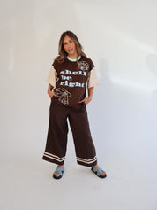 Freya Wide Leg Pants | Coco + Natural Linen