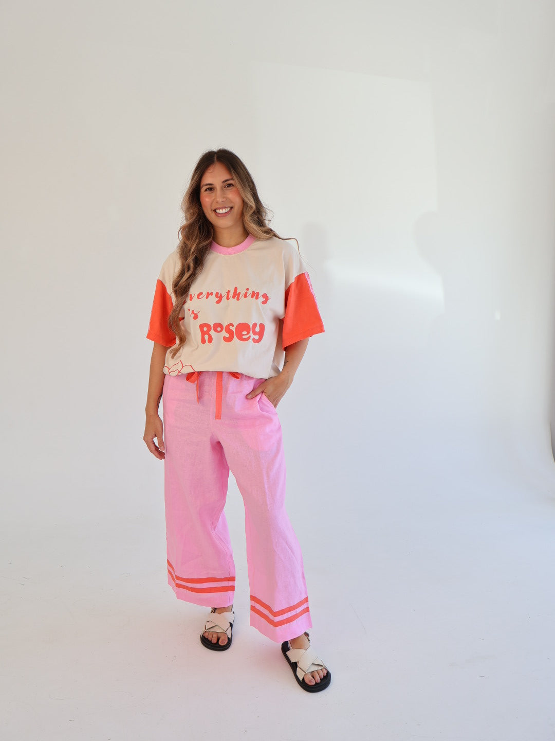 Freya Wide Leg Pants | Blossom + Rosey Linen
